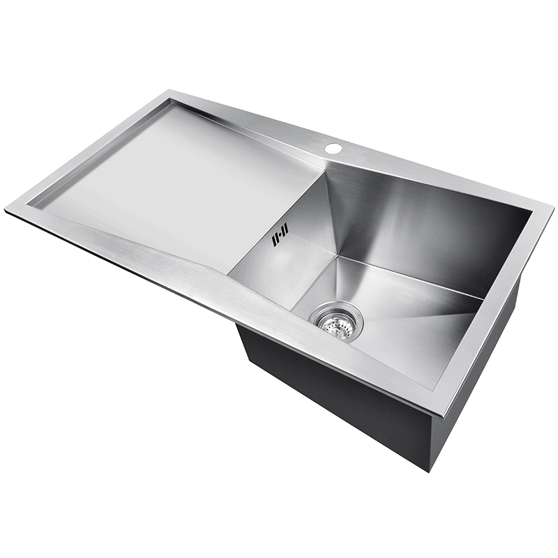 Single Bowl Kitchen Sink With Drainer