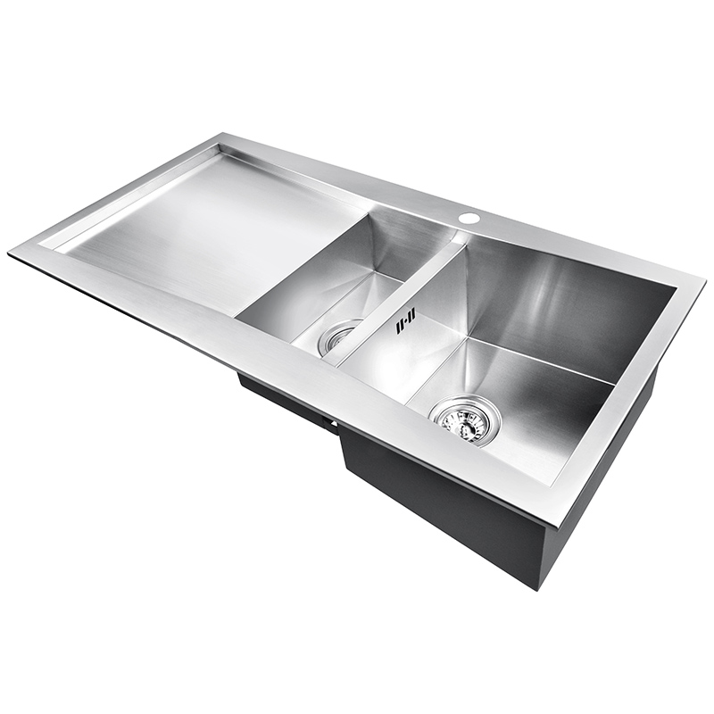 2 Bowl Kitchen Sink With Drainer