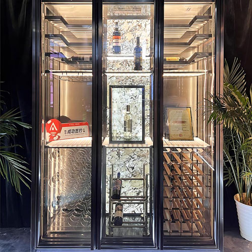 Stainless Steel Wine Cabinet